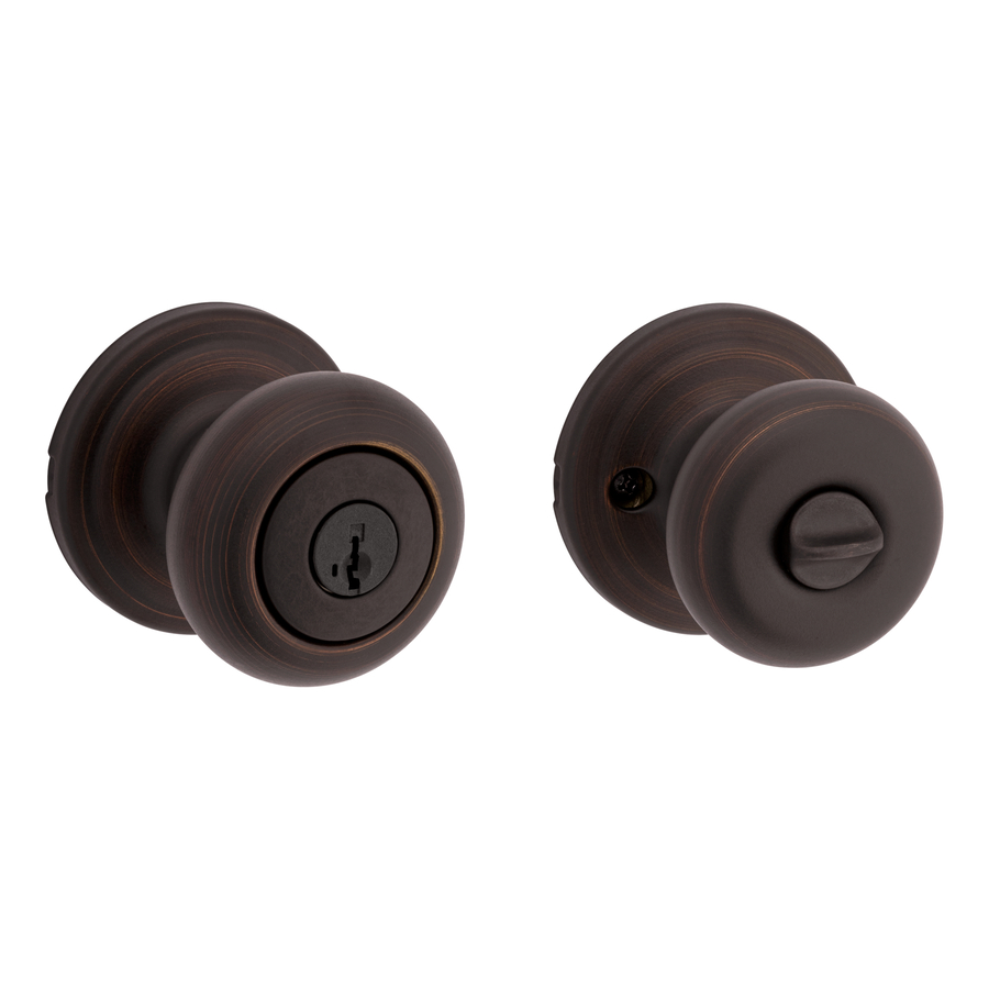 Kwikset Signature Juno Smartkey Venetian Bronze Round Residential Keyed Entry Door Knob