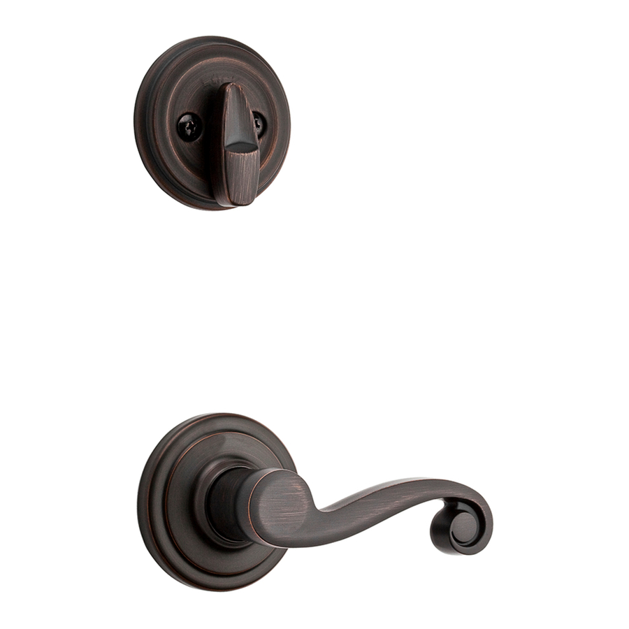 Kwikset Shelburne SmartKey Venetian Bronze Residential Single Lock Door Handleset