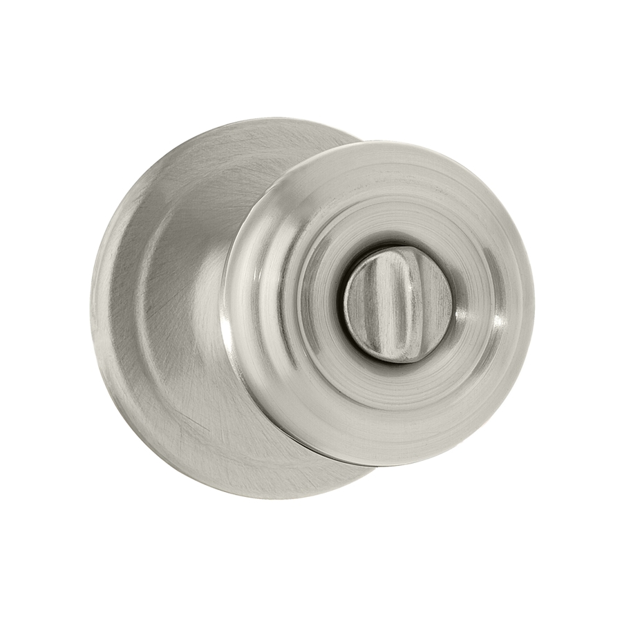 Kwikset Kwikset Signature Cameron Satin Nickel Round Turn Lock Residential Privacy Door Knob