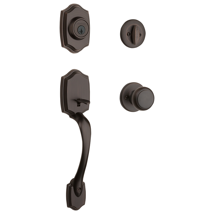 Kwikset Belleview SmartKey Venetian Bronze Residential Single Lock Door Handleset