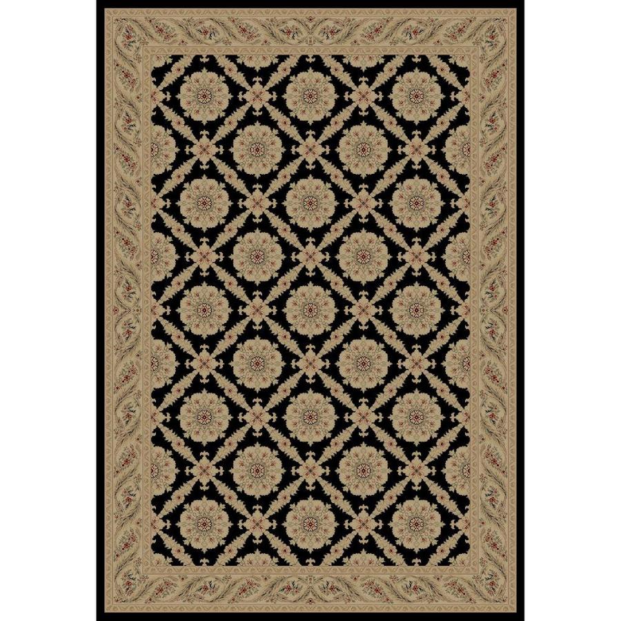 Concord Global Legend Black Rectangular Indoor Woven Oriental Area Rug (Common 8 x 11; Actual 94 in W x 130 in L x 7.83 ft Dia)