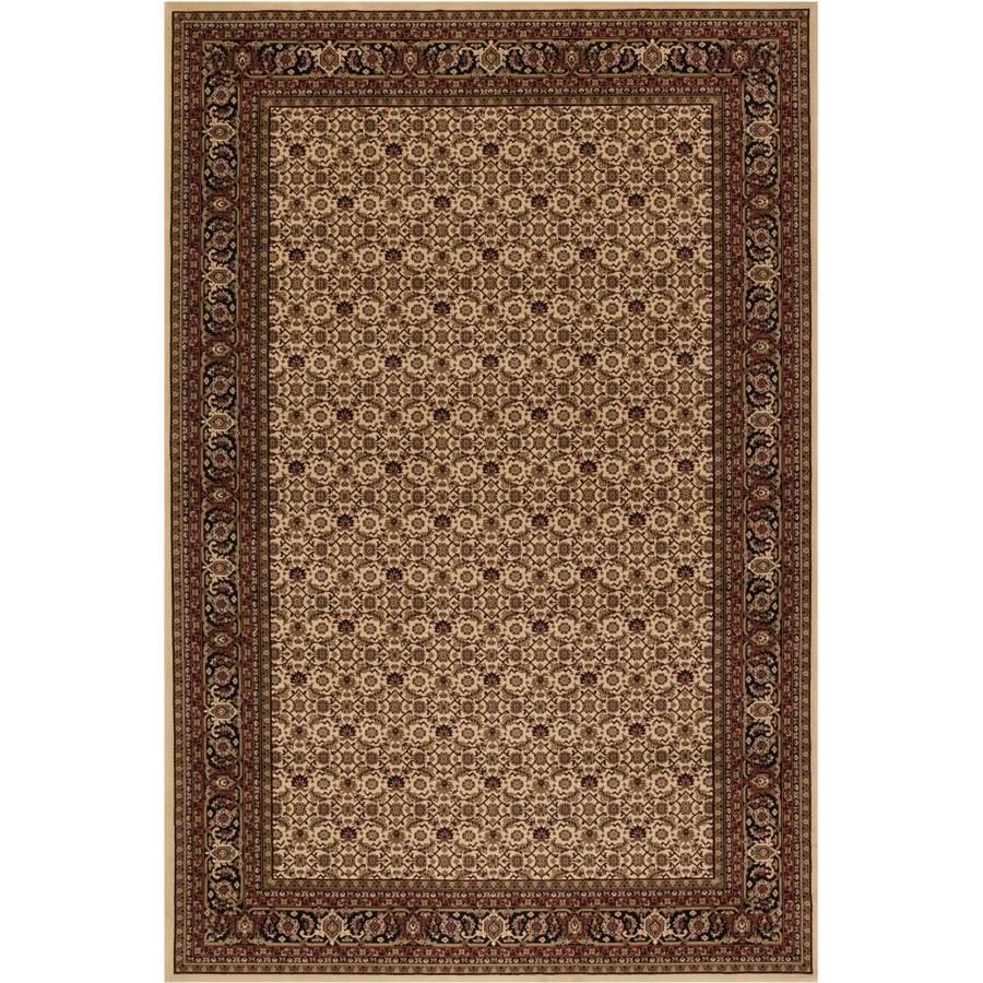 Concord Global Dynasty Ivory Rectangular Indoor Woven Oriental Area Rug (Common 7 x 10; Actual 79 in W x 114 in L x 6.58 ft Dia)