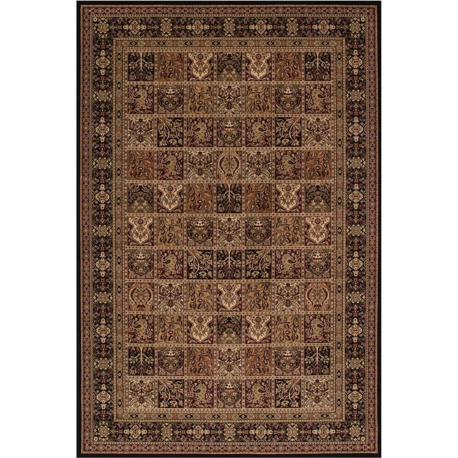 Concord Global Dynasty Black Rectangular Indoor Woven Oriental Area Rug (Common 8 x 11; Actual 94 in W x 134 in L x 7.83 ft Dia)