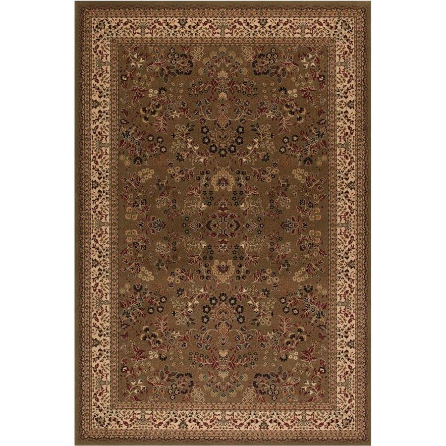 Concord Global Dynasty Green Rectangular Indoor Woven Oriental Area Rug (Common 7 x 10; Actual 79 in W x 114 in L x 6.58 ft Dia)