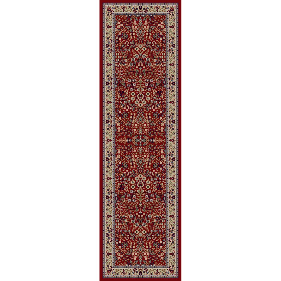 Concord Global Valencia Red Rectangular Indoor Woven Oriental Runner (Common 2 x 8; Actual 27 in W x 91 in L x 2.25 ft Dia)