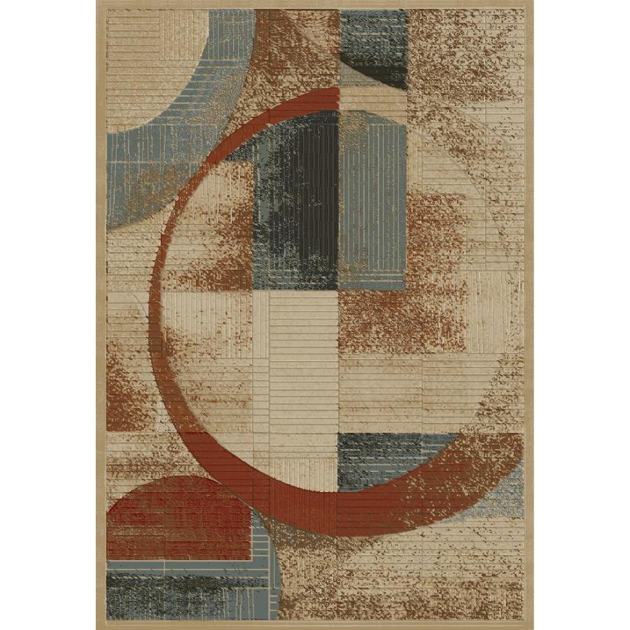 Concord Global Studio Gold Rectangular Indoor Woven Area Rug (Common 7 x 10; Actual 79 in W x 114 in L x 6.58 ft Dia)