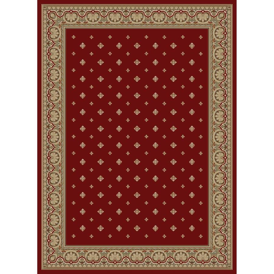 Concord Global Florence Rectangular Red Floral Area Rug (Common 9 ft x 12 ft; Actual 9 ft 3 in x 12 ft 6 in)