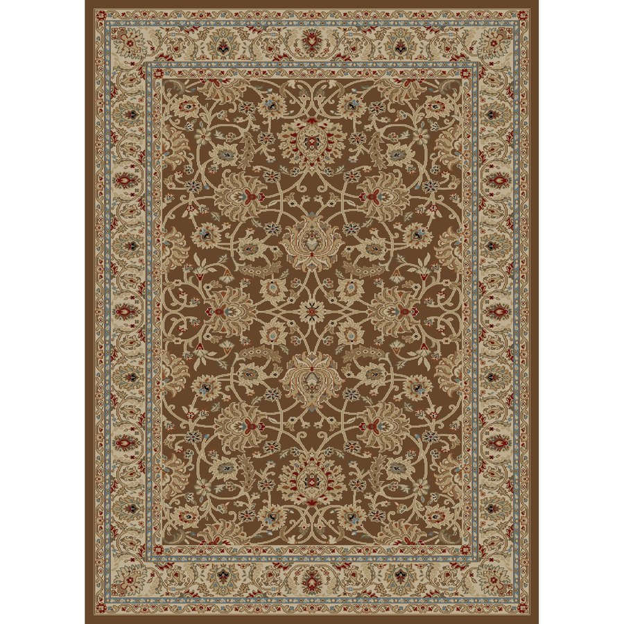 Concord Global Florence Brown Rectangular Indoor Woven Oriental Area Rug (Common 9 x 13; Actual 111 in W x 150 in L x 9.25 ft Dia)