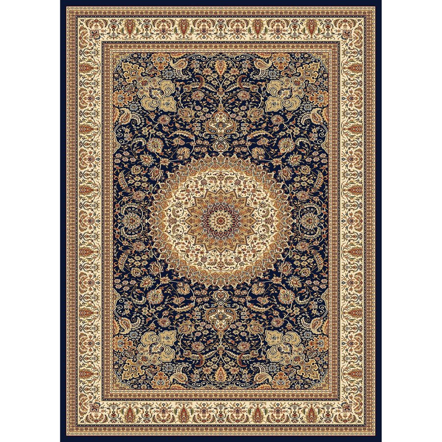 Concord Global Cyrus Navy Rectangular Indoor Woven Oriental Area Rug (Common 7 x 10; Actual 79 in W x 114 in L x 6.58 ft Dia)