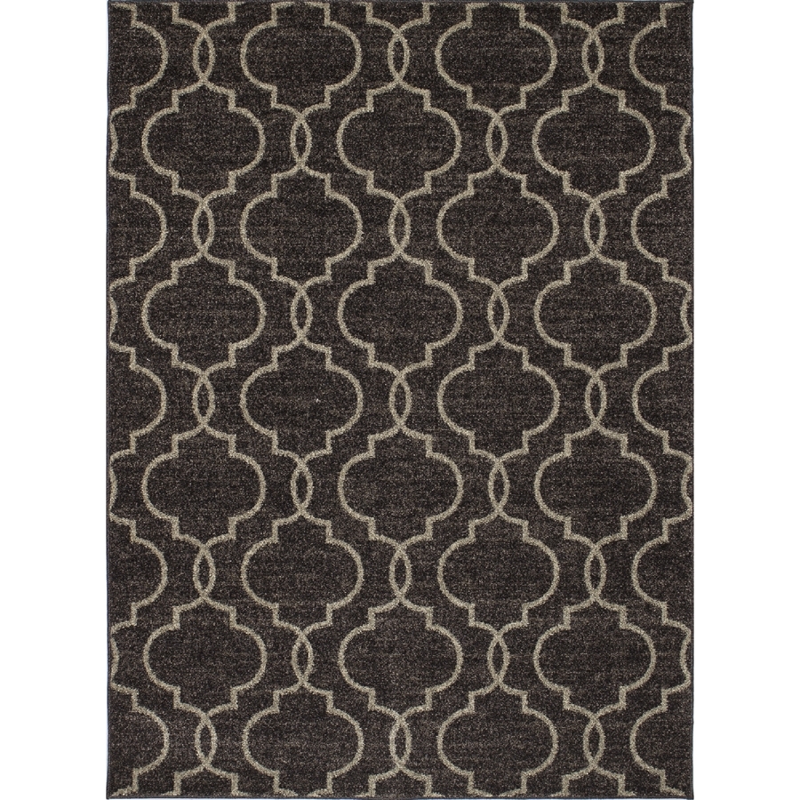 Concord Global Manhattan Brown Rectangular Indoor Woven Area Rug (Common 8 x 11; Actual 94 in W x 126 in L x 7.83 ft Dia)