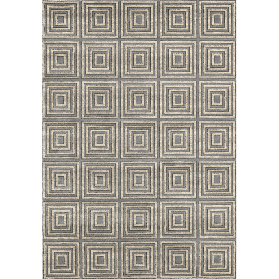 Concord Global Glam Gray Rectangular Indoor Woven Area Rug (Common 8 x 11; Actual 105 in W x 126 in L x 8.75 ft Dia)