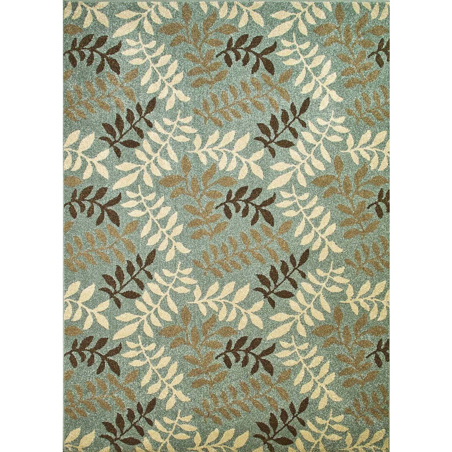 Concord Global Hampton Blue Rectangular Indoor Woven Nature Area Rug (Common 7 x 10; Actual 79 in W x 114 in L x 6.58 ft Dia)