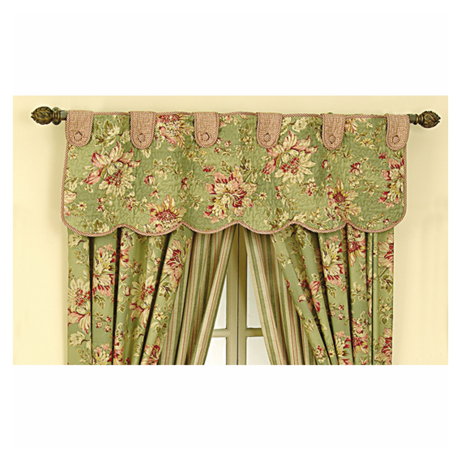 Waverly 50 x 16 Corsage Sage Quilt Valance