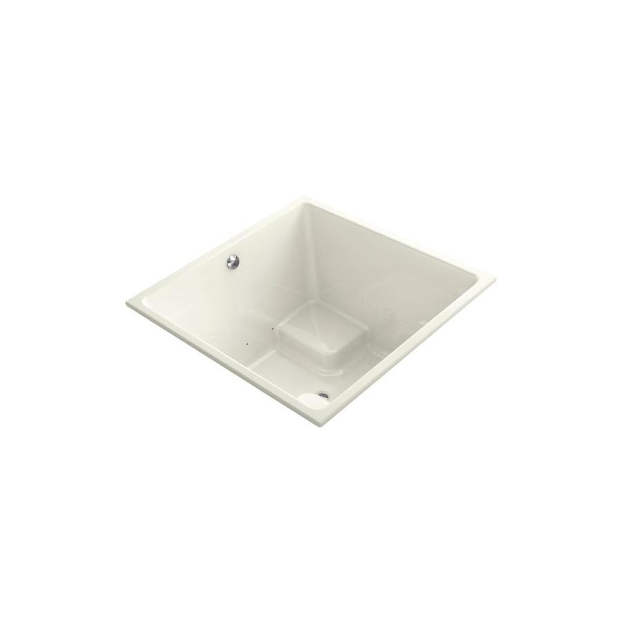 KOHLER Underscore 66 in L x 32 in W x 22 in H Biscuit Acrylic Rectangular Drop in Air Bath