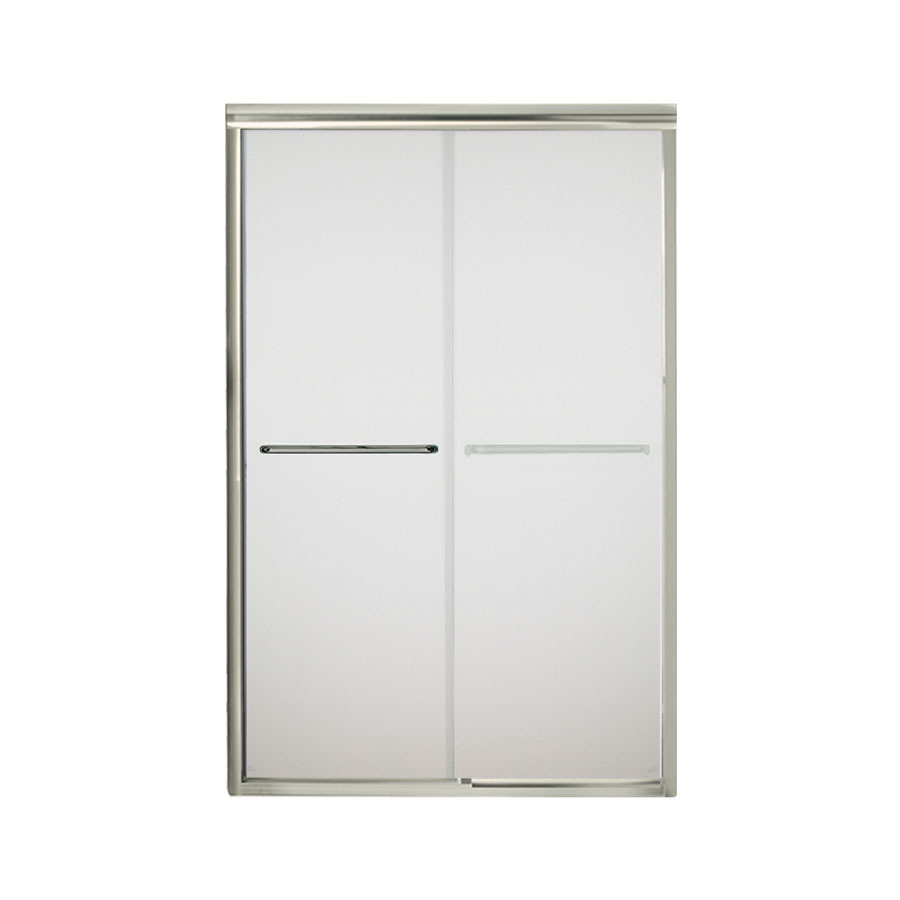 Sterling 42 5/8 in to 47 5/8 in W x 70.0625 in H Frameless Sliding Shower Door