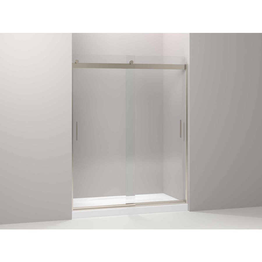 KOHLER Levity 56 in to 59 in W x 74 in H Frameless Sliding Shower Door