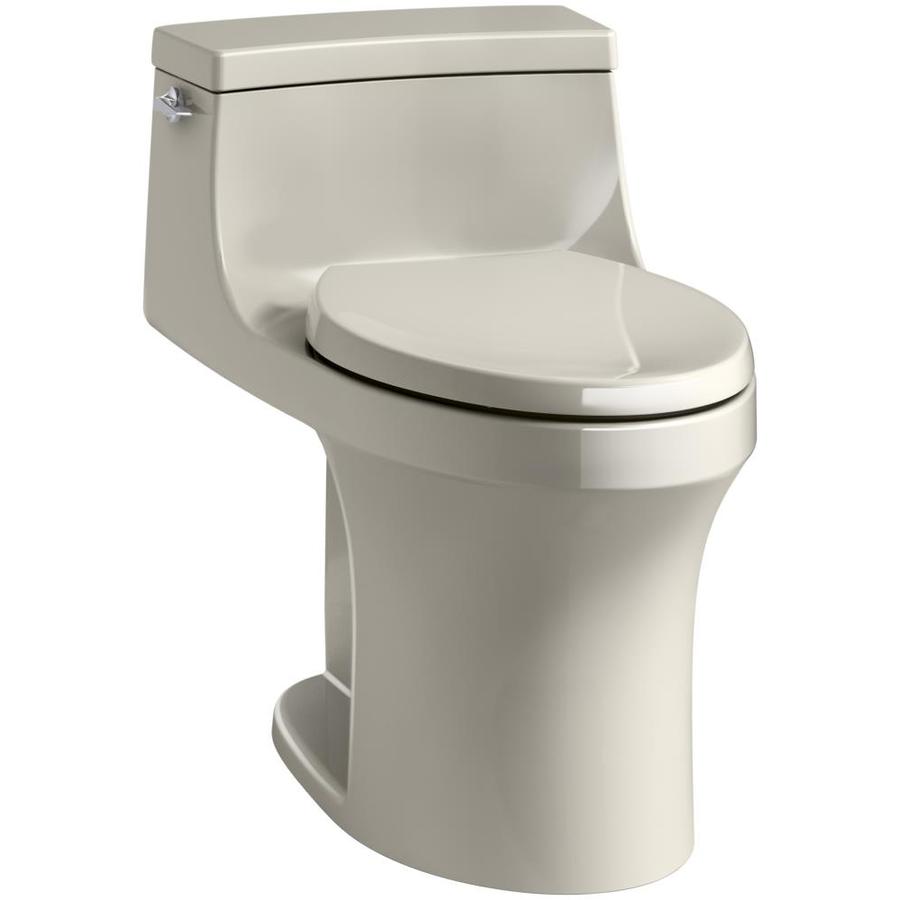 KOHLER San Souci Sandbar 1.28 GPF (4.85 LPF) 12 in Rough in WaterSense Elongated Standard Height Toilet