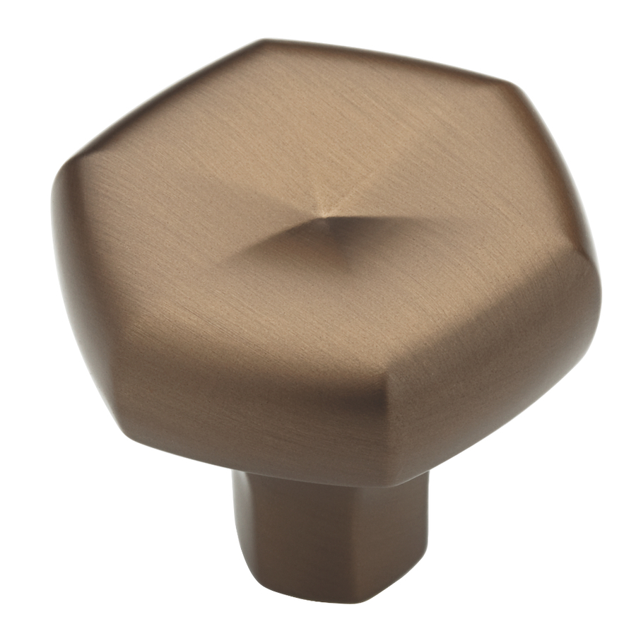 Brainerd 1 3/8 in Brushed Bronze Octangular Cabinet Knob