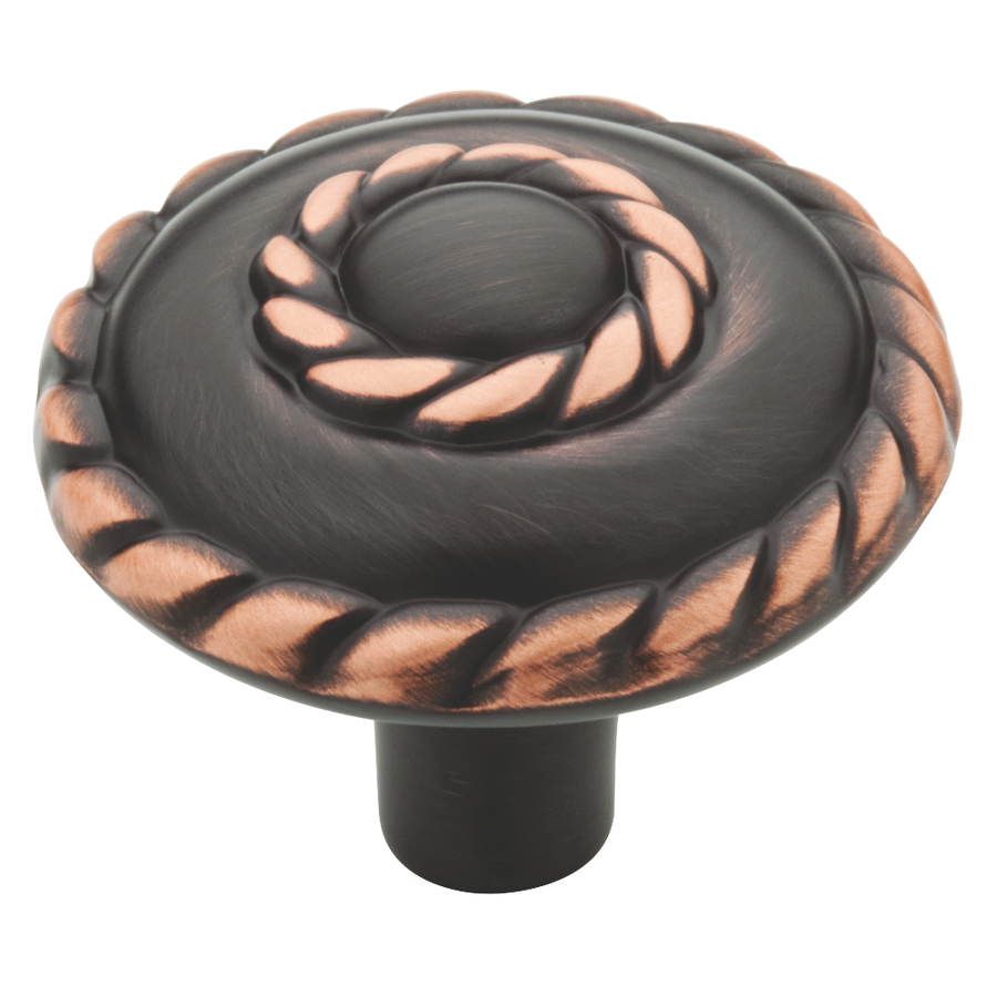 Brainerd 1 1/2625 in Bronze with Copper Highlights Round Cabinet Knob