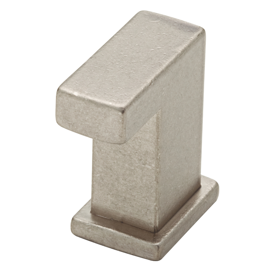 Brainerd 1 in Bedford Nickel Rectangular Cabinet Knob