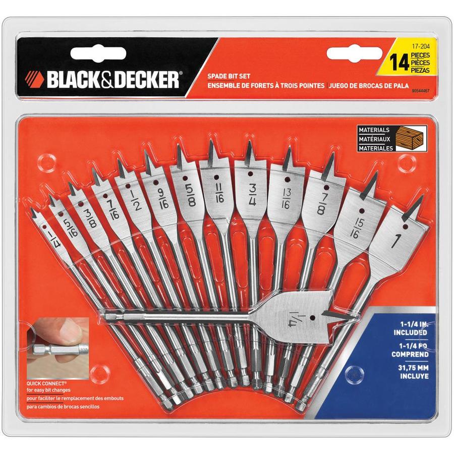 BLACK & DECKER Spade Bit Set