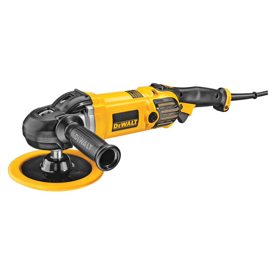 DEWALT 9-in Variable Speed Corded Polisher Rubber in Yellow | DWP849X