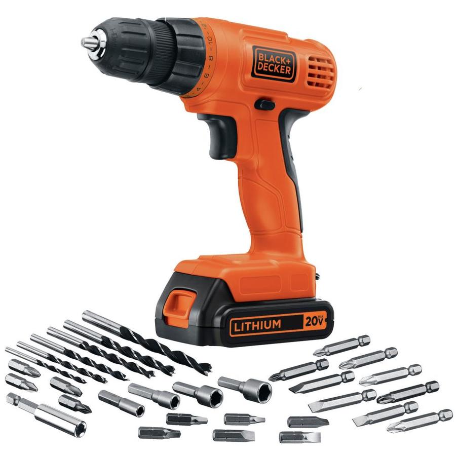 BLACK+DECKER 20-Volt Max 3/8-in Cordless Drill (Charger Included and 1-Battery Included) | LD120VA