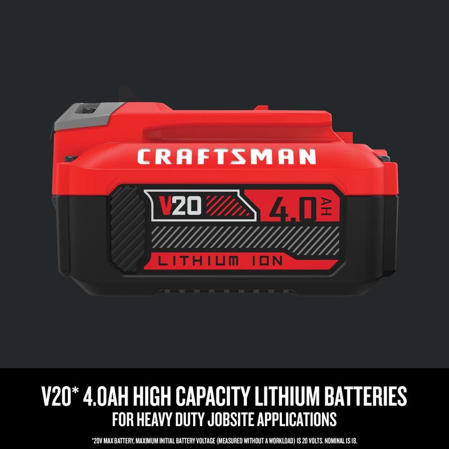 CRAFTSMAN V20 2Pack 20Volt Max 4AmpHours/4AmpHours Power Tool