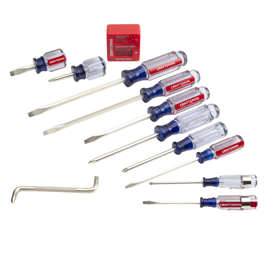 CRAFTSMAN 12-Piece Acetate Handle Screwdriver Set | CMHT65044