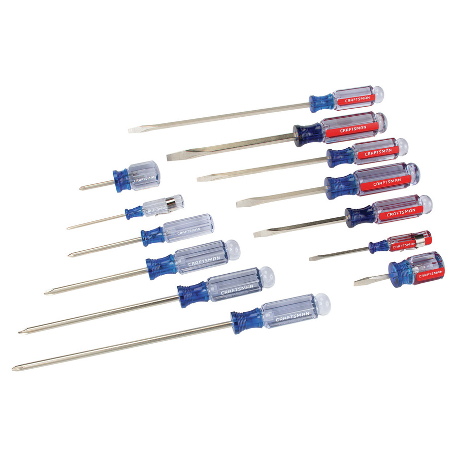 CRAFTSMAN 14-Piece Acetate Handle Screwdriver Set | CMHT65045