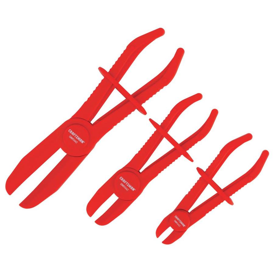 CRAFTSMAN Automotive 3-piece Line Clamp Pliers Set in Red | CMMT14142