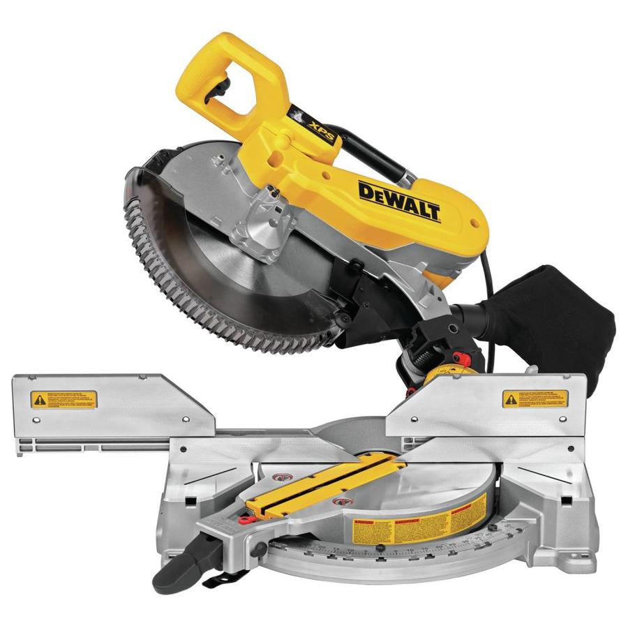 Dewalt 12 double bevel compound miter saw with xps light Dewalt 12 In 15 Amp Dual Bevel Compound Corded Miter Saw In The Miter Saws Department At Lowes Com