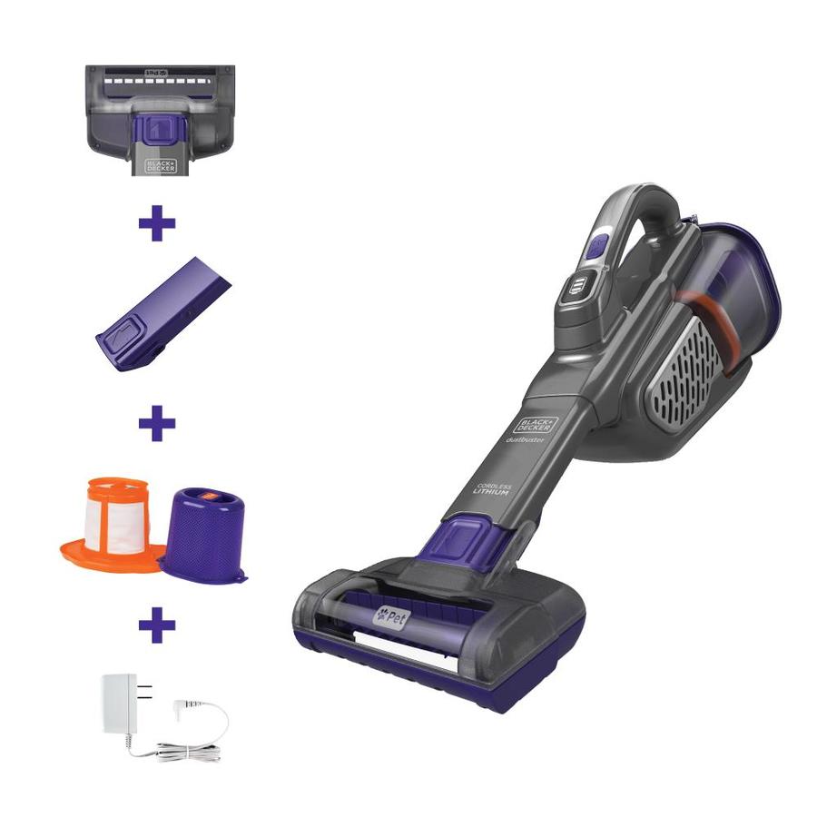 BLACK+DECKER dustbuster AdvancedClean+ 20-Volt Cordless Handheld Vacuum Rubber in Gray | HHVK515JP07