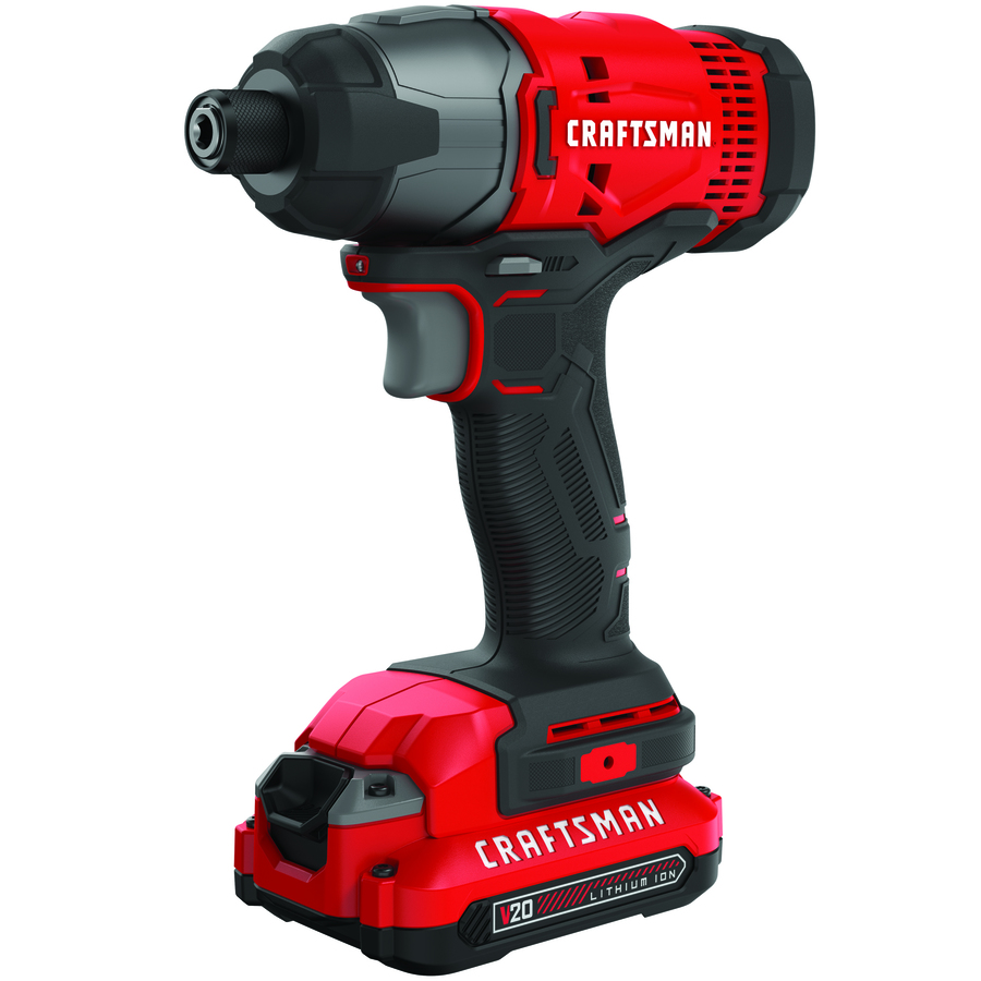 CRAFTSMAN 20-Volt Max 1/4-in Variable Speed Cordless Impact Driver (1-Battery Included) | CMCF800C1