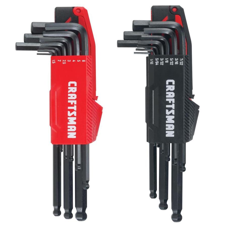 CRAFTSMAN 20-Key Standard (SAE) and Metric Combination Hex Key Set | CMHT26020