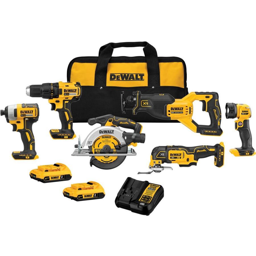 DEWALT 20V MAX BRUSHLESS 6 Tool Kit (DCK675D2)