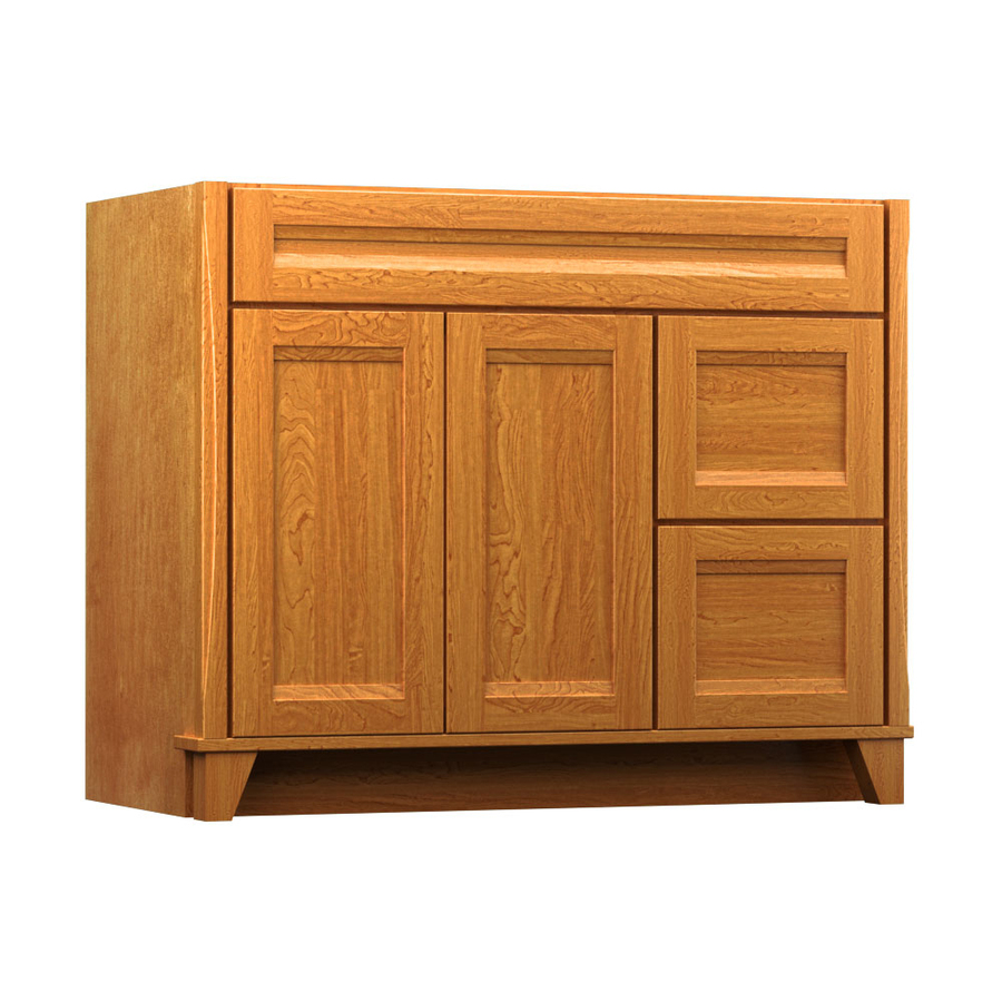 KraftMaid Tribecca Sonata 42 in x 21 in Praline Contemporary Bathroom Vanity