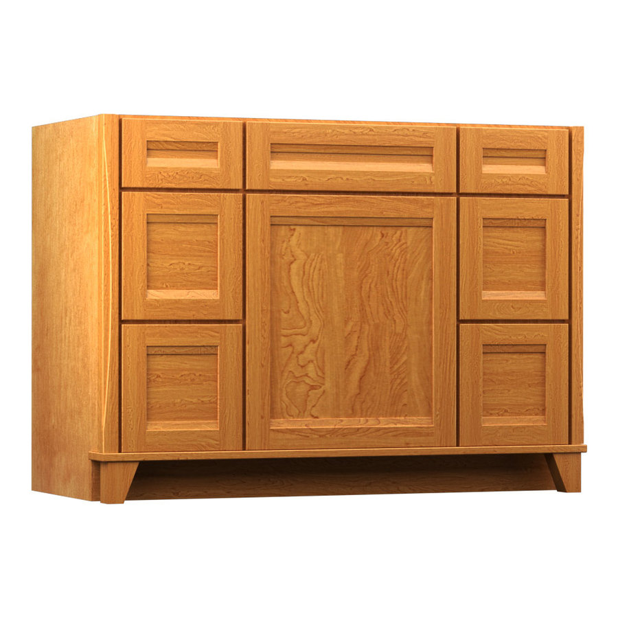 KraftMaid Tribecca Sonata 48 in x 21 in Praline Contemporary Bathroom Vanity