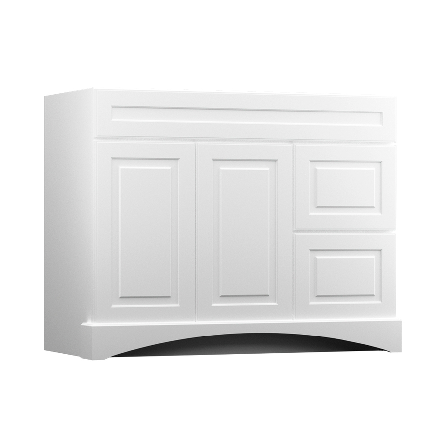 KraftMaid Summerfield North Bay 42 in x 21 in White Casual Bathroom Vanity