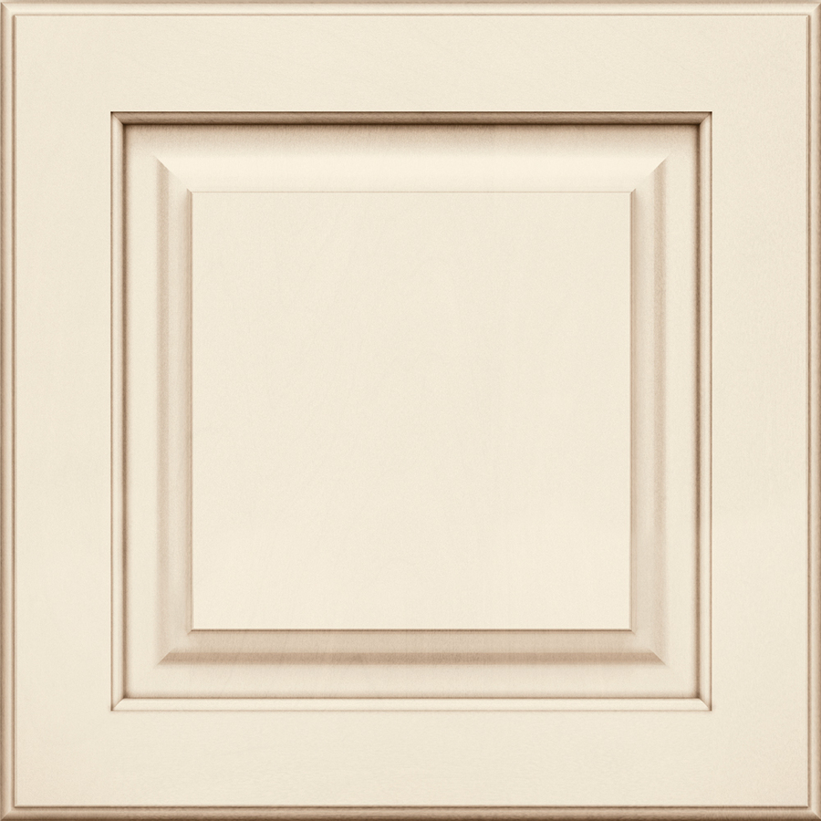 KraftMaid Montclair 15 in x 15 in Canvas with Cocoa Glaze Maple Square Cabinet Sample