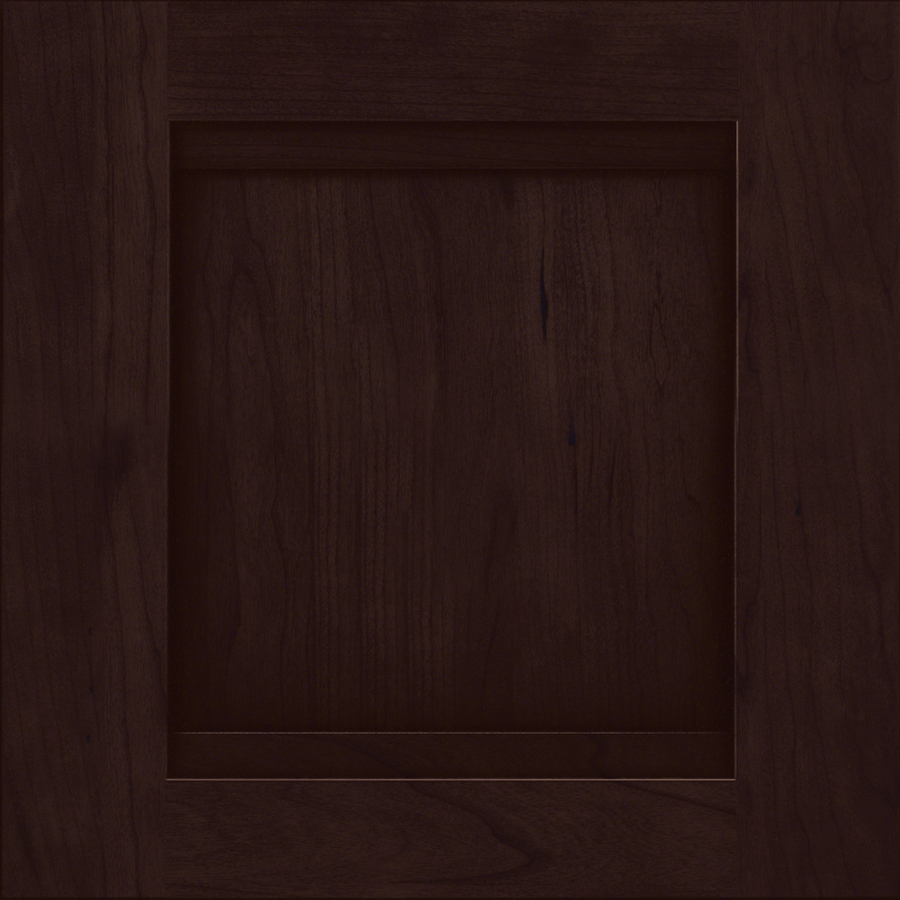 KraftMaid Sonata 15 in x 15 in Peppercorn Cherry Square Cabinet Sample