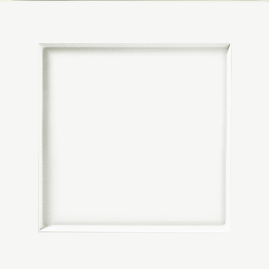 KraftMaid Whiteplains Thermofoil 15 in x 15 in White Square Cabinet Sample