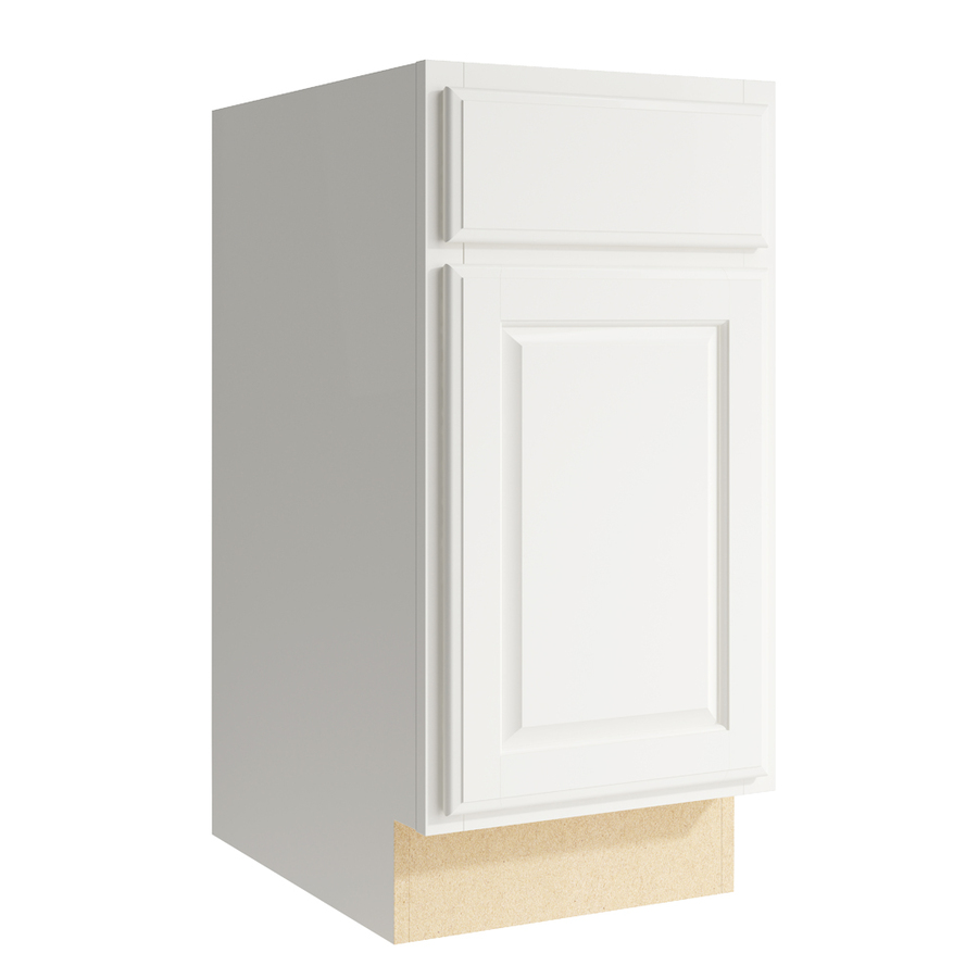 KraftMaid Momentum Cotton Settler 1 Door Right Hinged Base Cabinet (Common 15 in x 21 in x 31.5 in; Actual 15 in x 21 in x 31.5 in)