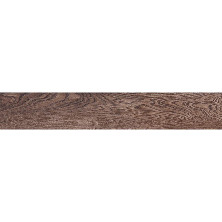 Style Selections Natural Timber Chestnut Glazed Porcelain Floor Tile (Common 8 in x 48 in; Actual 7.72 in x 47.4 in)