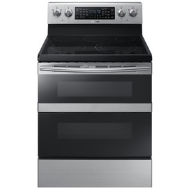 Double Oven Electric Ranges At Lowes Display Product Reviews For Flex Duo Smooth Surface Freestanding 5 Element 9 Cu Ft