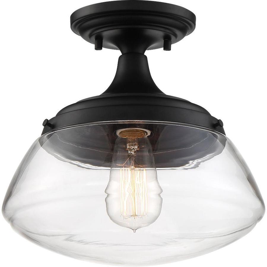 Lowe S 10 38 In Aged Bronze And Clear Traditional Incandescent Semi Flush Mount Light Lw Sc539307 From Lowe S Accuweather Shop