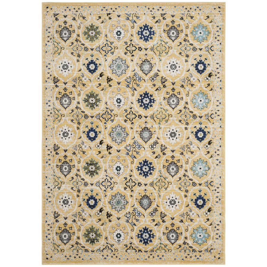 Safavieh Evoke Baxter Gold Ivory Indoor Oriental Area Rug Safavieh Evoke Baxter Gold