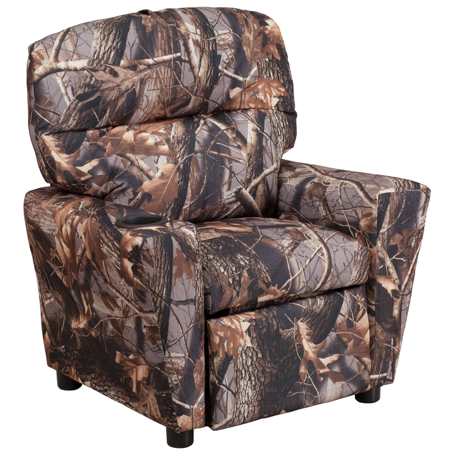 Flash Furniture 28-in Camouflage Fabric Upholstered Kids Accent Chair | 889142014515