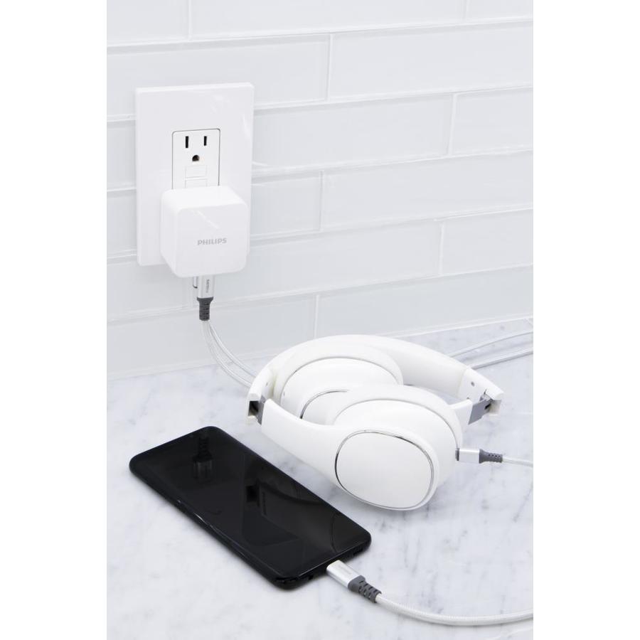 Philips Type C; USB A Wall Outlet Charger Philips Type C; USB A Wall Outlet Charger