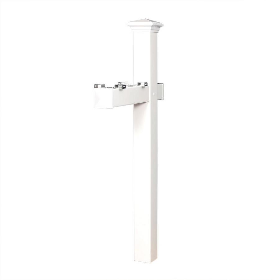 Postal Pro White Polymer Mailbox Post